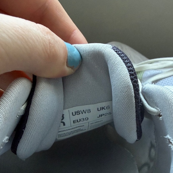 On Running Women's Athletic Shoes - White and Light Green - Picture 6 of 6